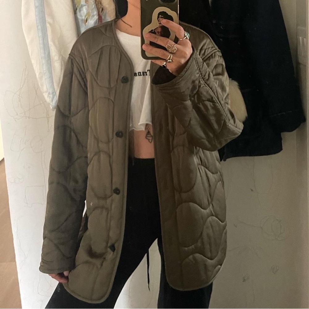 EUC All Saints army green liner